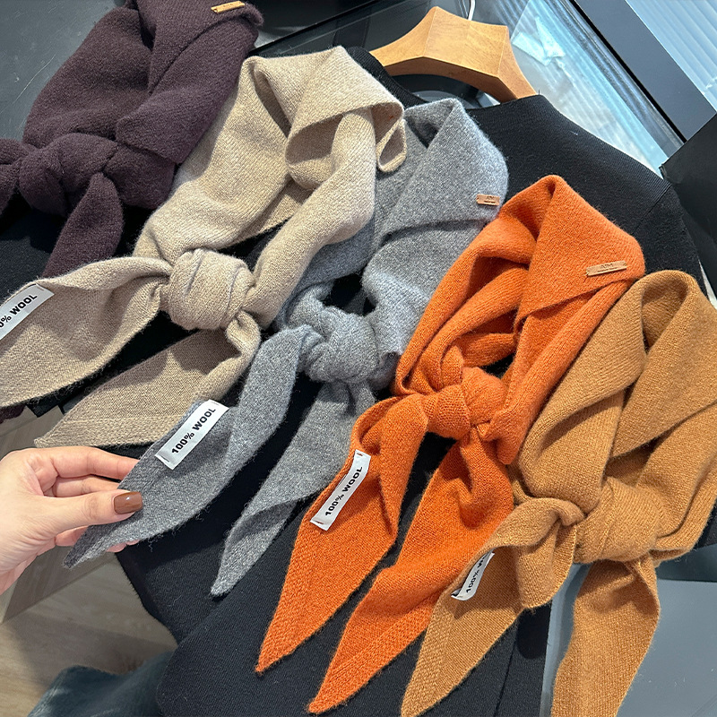 Shawl Wrap Winter - Knitted Scarf Women 100% Wool Winter