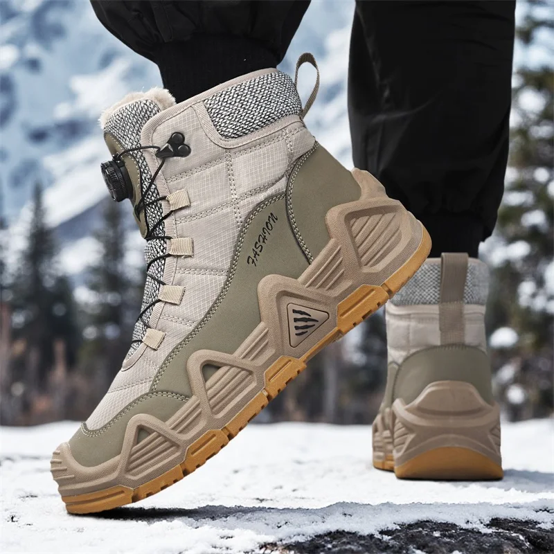 Warm Fur Outdoor Mens Combat T - đánh giá và giá Waterproof Winter Boot