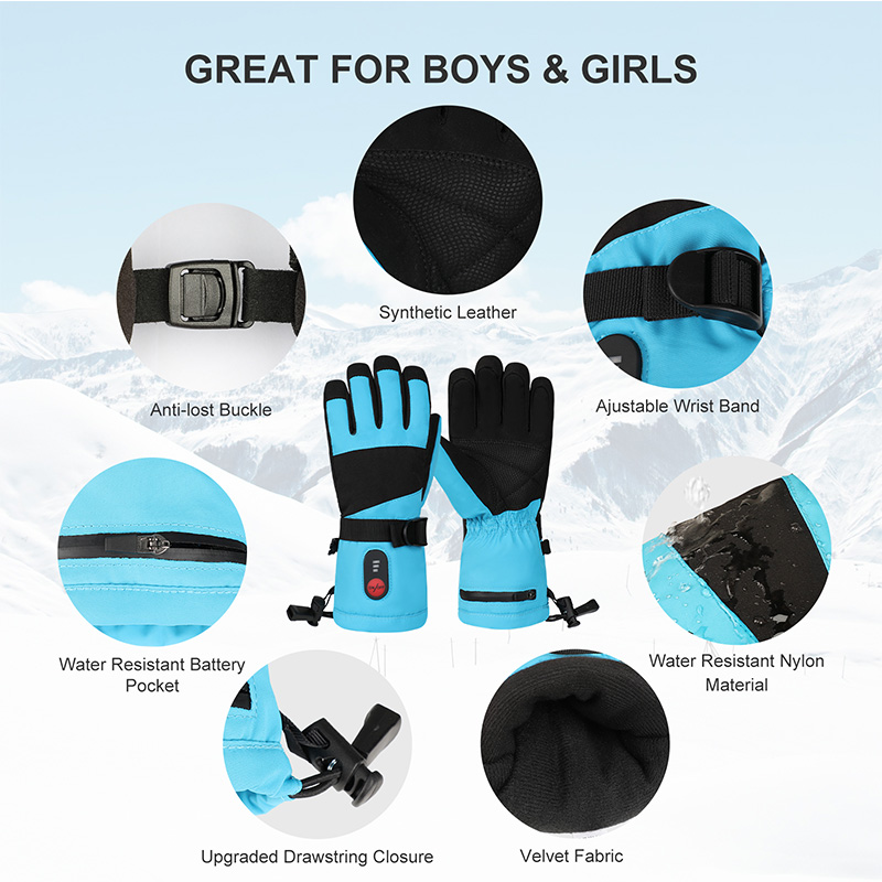 Waterproof Heated Ski Snowboar - đánh giá và giá Snow Glove Insulated