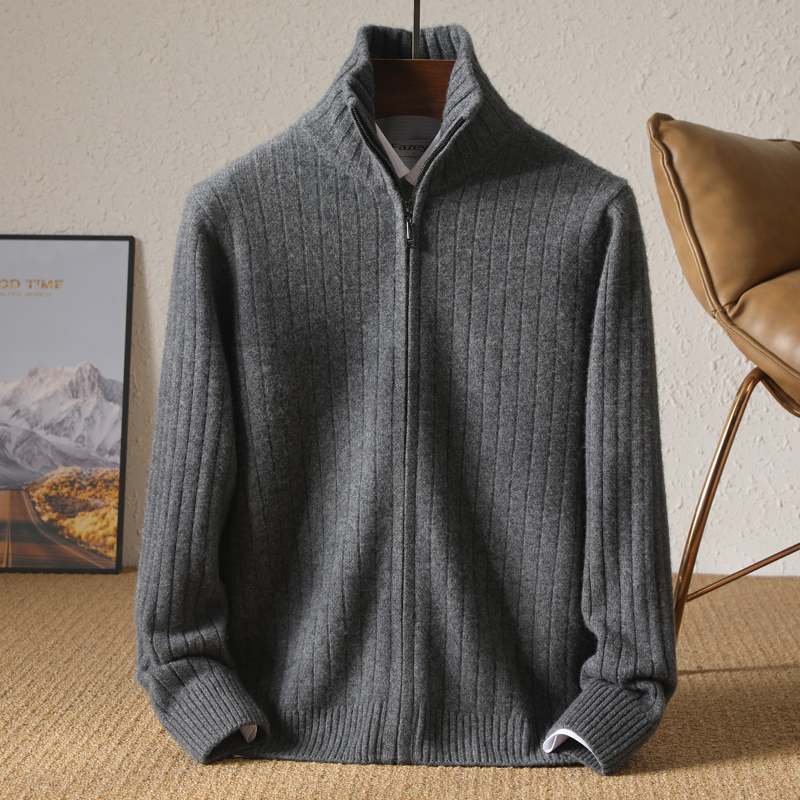 Men 100% Merino Wool Stand-Up  - đánh giá và giá Wool Coat Peacoat