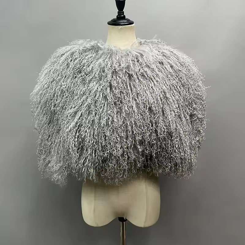 Genuine Real Mongolian Fur Wom - đánh giá và giá Shawl Wrap Winter