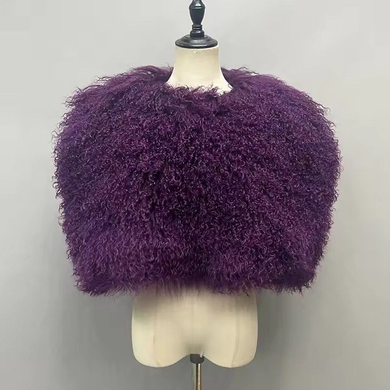 Genuine Real Mongolian Fur Wom - đánh giá và giá Shawl Wrap Winter