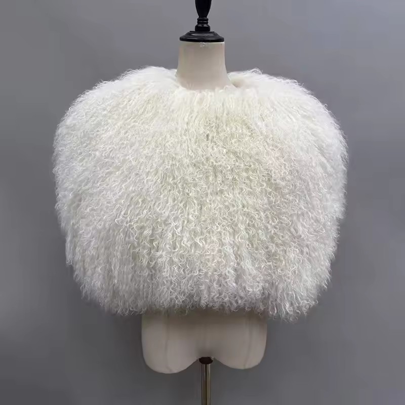 Genuine Real Mongolian Fur Wom - đánh giá và giá Shawl Wrap Winter
